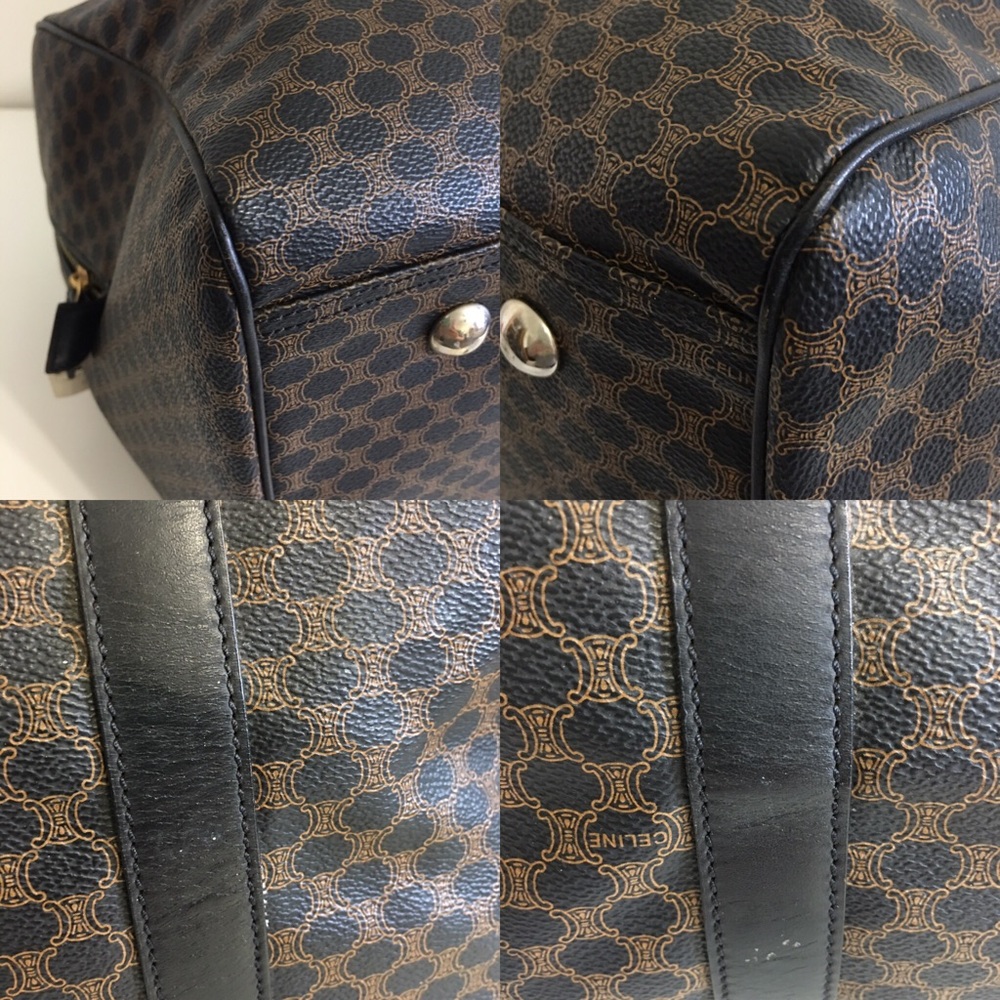 Authentic Celine Coated Canvas Travel bag brown - Picture 7 of 8